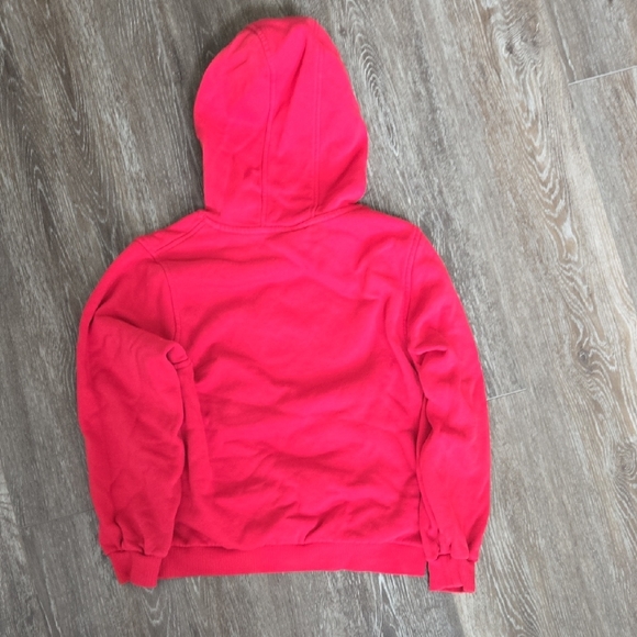 Nike Kids Red Hoodie with White Logo - Picture 2 of 4